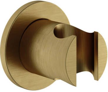 Hotbath Archie Wandsteun geschikt voor handdouchehouder geborsteld messing PVD AR514BBP