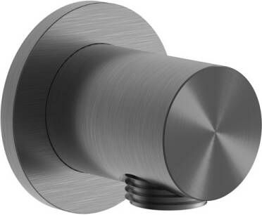 Hotbath Archie AR517 wanduitlaat rond RVS 316 Geborsteld Gunmetal PVD - Foto 1