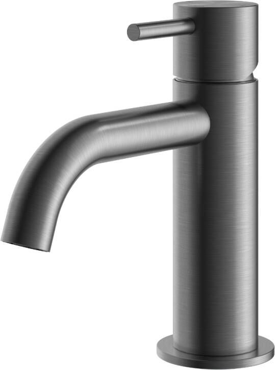 Hotbath Archie Wastafelmengkraan zonder waste BGP Geborsteld Gunmetal PVD AR003BGP