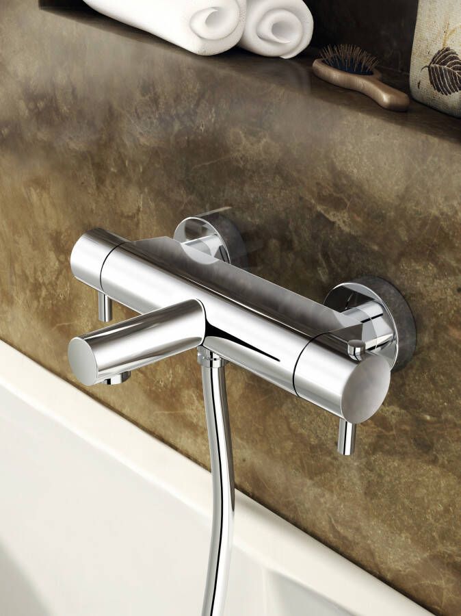 Hotbath Buddy Laddy Thermostatische Badkraan met Uitloop Chroom B022