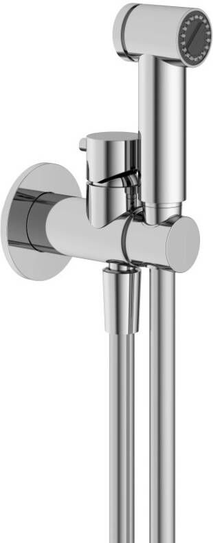 Hotbath Cobber Afbouwdeel voor Bidetkraan met doucheslang en houder chroom KHDS2EXTCR - Foto 2