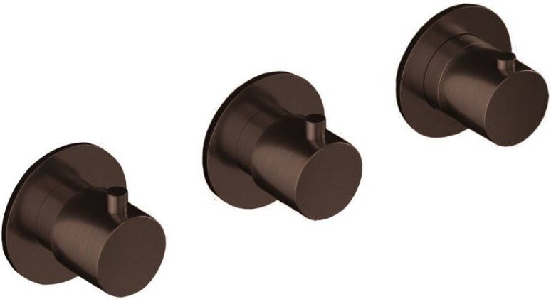 Hotbath Douchethermostaat Cobber Inbouw Met 2 Stopkranen Verouderd Messing (excl. inbouwdeel) Living Colours