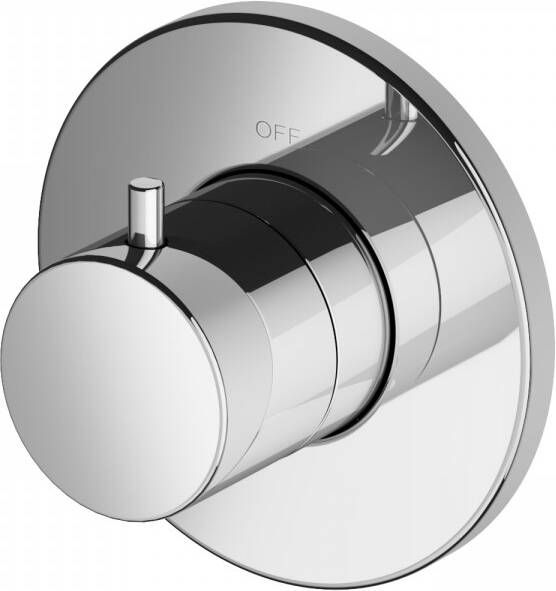 Hotbath Stopkraan Buddy Inbouw Thermostaat Chroom of Geborsteld Nikkel - Foto 2