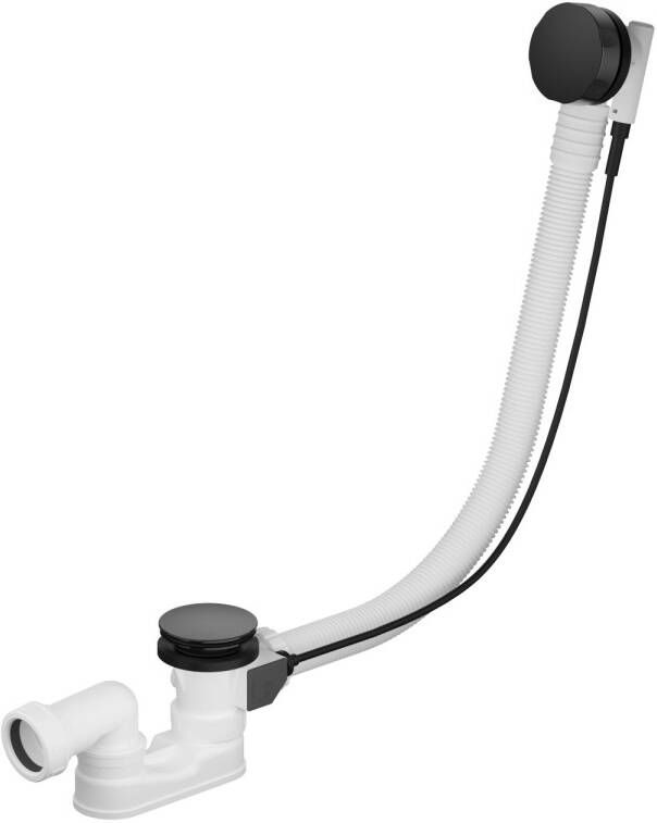 Hotbath Cobber badafvoer verlengd zwart gepolijst PVD