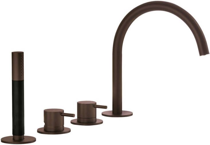 Hotbath Cobber badrandcombinatie met uitloop CB073 verouderd messing
