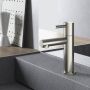 Hotbath Buddy Fonteinkraan L uitloop 8.5cm opbouw geborsteld nikkel E001GN - Thumbnail 3