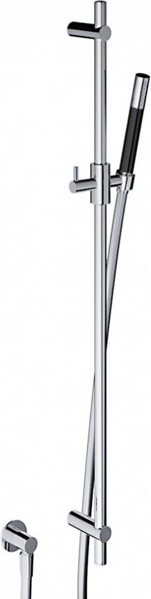 Hotbath Cobber Glijstang 90cm met handdouche Geborsteld Messing M307