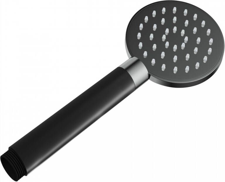 Hotbath Cobber Handdouche 9cm 1 stand zwart chroom hoogglans M353BK