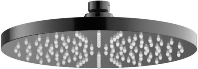 Hotbath Mate Hoofddouche Ø20cm rond Gepolijst Zwart PVD M100PBP