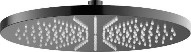 Hotbath Cobber Hoofddouche Ø30cm rond Gepolijst Zwart PVD M106PBP