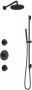 Hotbath Cobber IBS20 Regendoucheset inbouw 35cm wandarm 20cm ronde hoofddouche staafhanddouche glijstang nikkel geborsteld IBS20GN7 - Thumbnail 2