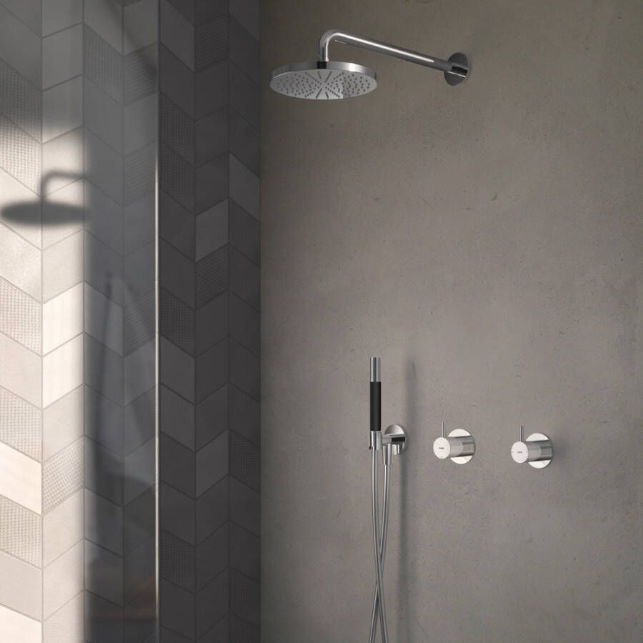 Hotbath Cobber IBS21CR inbouwdouche met glijstang chroom