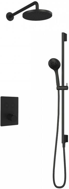 Hotbath Cobber IBS23GN inbouwdouche met 3s handdouche en glijstang geborsteld nikkel