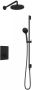 Hotbath Cobber IBS 23 inbouw doucheset geborsteld nikkel met ronde 3 standen handdouche 20cm hoofddouche met wandarm glijstang met uitlaat - Thumbnail 2