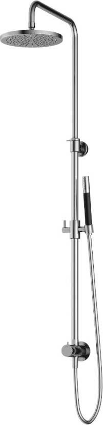 Hotbath Cobber M438 stortdouche met staafhanddouche en 20cm hoofddouche wit mat