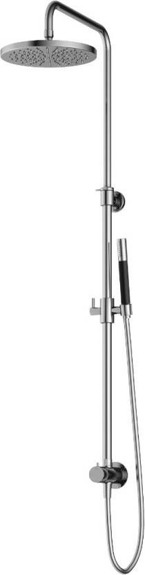 Hotbath Cobber M438 regendoucheset met omstel en 150cm doucheslang met 20cm ronde hoofddouche ronde handdouche messing gepolijst PVD M438NBP - Foto 2