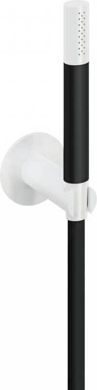 Hotbath Cobber M443 staafhanddouche met wandsteun en doucheslang 150cm wit mat M443WH - Foto 1