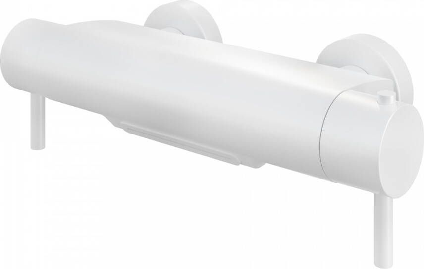 Douche Concurrent Badkraan Hotbath Buddy 15cm Hartafstand Thermostatisch Opbouw Mat Wit 2 Greeps met Waterval - Foto 2