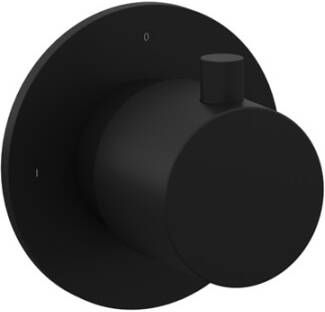 Hotbath Cobber thermostatische douchekraan afbouwdeel zwart mat