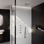 Hotbath Cobber IBS27 thermostatische douche InBouwSet 3 stopkranen staafhanddouche vierkante hoofddouche 38cm Mat Zwart - Thumbnail 1