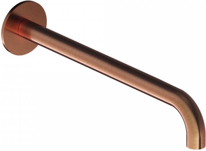 Hotbath Wastafelkraan Uitloop Cobber Rond 25 cm Geborsteld Koper PVD