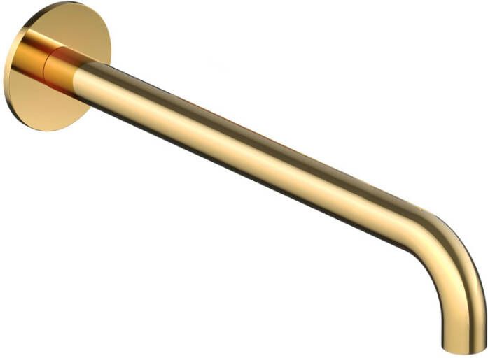 Hotbath Wastafelkraan Uitloop Cobber Rond 25 cm Gepolijst Messing PVD - Foto 2