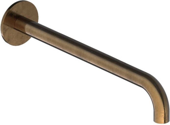 Hotbath Wastafelkraan Uitloop Cobber Rond 25 cm Verouderd Messing Living Colours