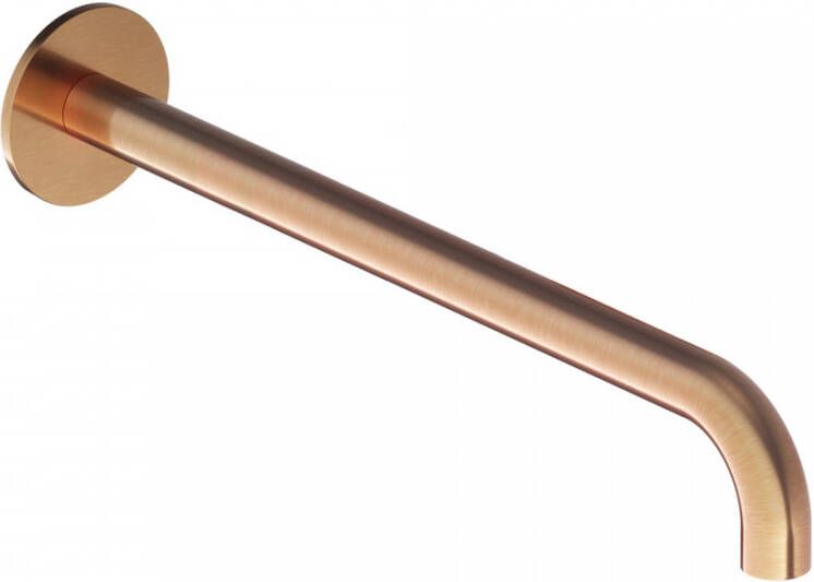 Hotbath Wastafelkraan Uitloop Cobber Rond 30 cm Geborsteld Koper Living Colours