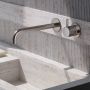 Hotbath Cobber X Afbouwdeel voor wastafelmengkraan 25cm uitloop Geborsteld Nikkel CX105EXT25GN - Thumbnail 2