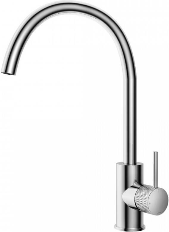 Hotbath Cobber X keukenmengkraan met draaibare c-uitloop 36 x 22 cm chroom - Foto 2