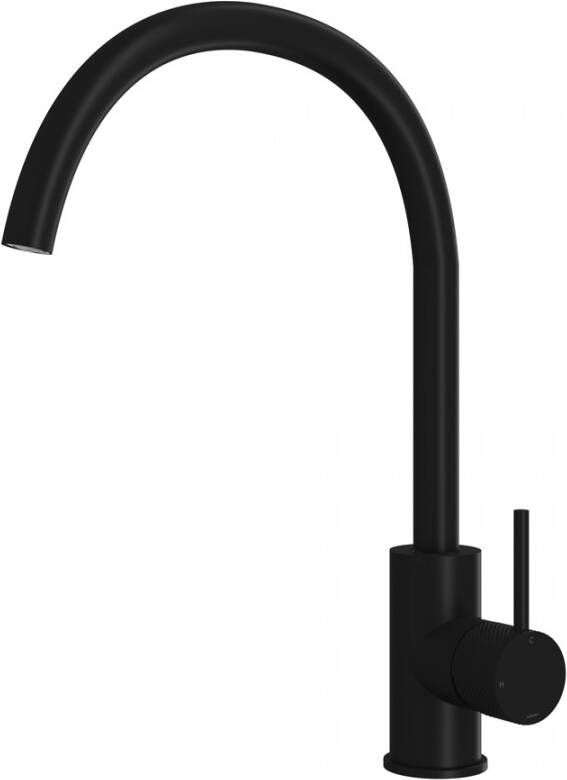 Hotbath Cobber X keukenmengkraan met draaibare c-uitloop 36 x 22 cm mat zwart