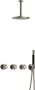 Hotbath Cobber IBSW70 Regendoucheset inbouw 15cm plafondarm 20cm ronde hoofddouche staafhanddouche Geborsteld nikkel IBSW70GN2 - Thumbnail 2