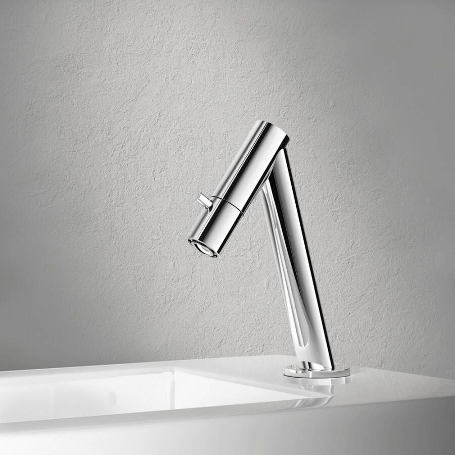 Hotbath Dude Fonteinkraan opbouw uitloop 8.95cm schuin geborsteld nikkel Y001GN