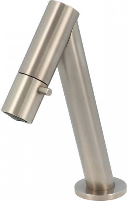 Hotbath Dude Fonteinkraan opbouw uitloop 8.95cm schuin geborsteld nikkel Y001GN - Foto 2