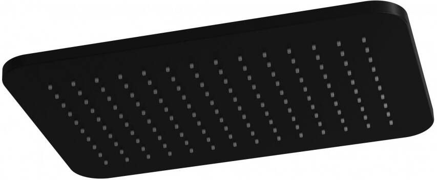 Hotbath Gal GL106BL hoofddouche rechthoek 27 x 40 cm Mat zwart