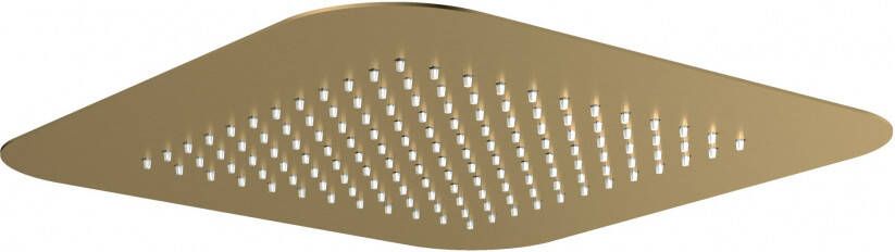 Hotbath Gal M147BBP inbouw hoofddouche 42 x 42 cm Geborsteld messing PVD