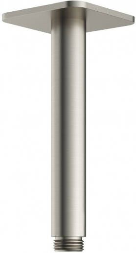 Hotbath Plafondbuis Gal 15 cm Vierkant Geborsteld Nikkel PVD