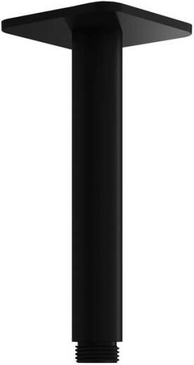 Hotbath Plafondbuis Gal 15 cm Vierkant Mat Zwart