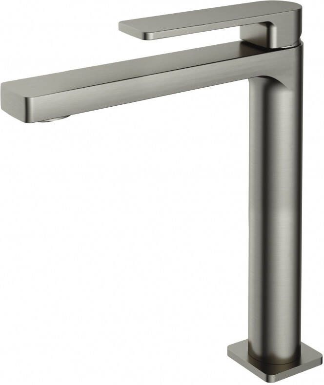 Hotbath Gal GL003HGNP verhoogde wastafelmengkraan zonder waste Geborsteld nikkel PVD