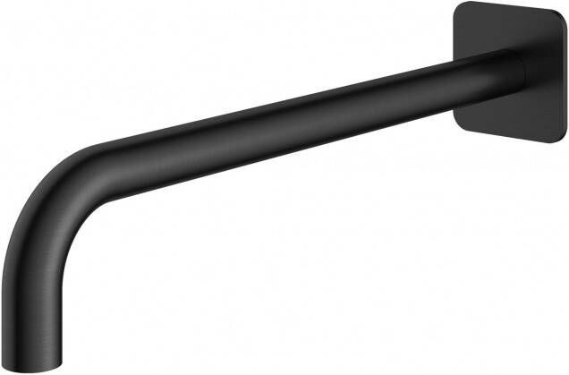 Hotbath Wandarm Gal 40 cm Vierkant Geborsteld Gunmetal PVD