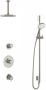 Hotbath IBS 2R Get Together inbouw doucheset Laddy rond geborsteld nikkel met ronde 3 standen handdouche 20cm hoofddouche met plafondbuis 15cm met glijstang - Thumbnail 2