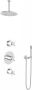 Hotbath IBS 3 Get Together inbouw doucheset Chap chroom met staafhanddouche plafondbuis 15cm hoofddouche 25cm wandsteun - Thumbnail 2