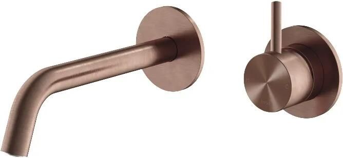 Hotbath Archie afbouwdeel voor inbouw wastafelmengkraan met 18cm uitloop geborsteld koper PVD