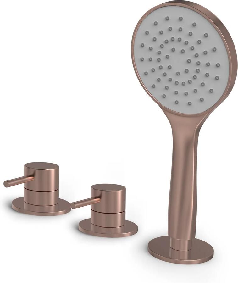 Hotbath Buddy Badrandcombinatie één hendel mengkraan Geborsteld koper PVD B175BCP
