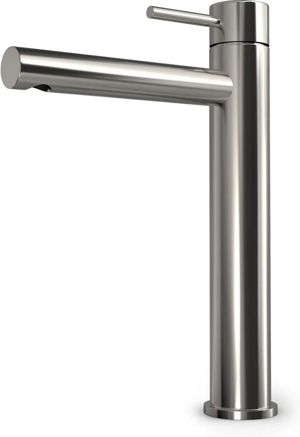 Hotbath BUDDY Wastafelmengkraan hoog model Geborsteld Nikkel (B103HGN)