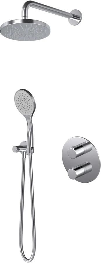 Hotbath Buddy IBS Thermostatische Regendoucheset Chroom IBS12ACR