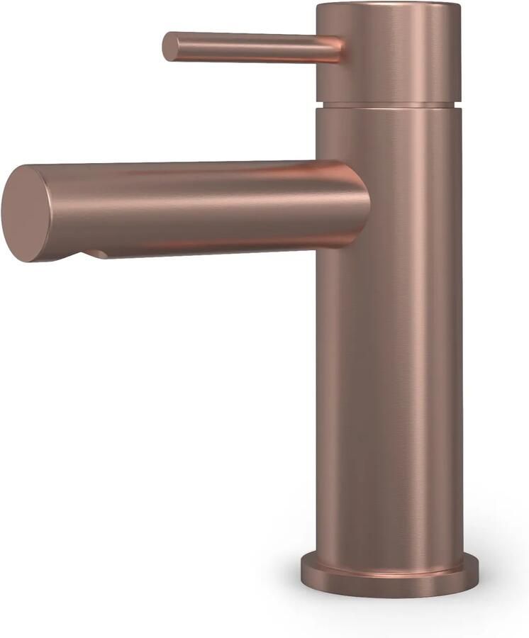 Hotbath BUDDY Wastafelmengkraan laag model Geborsteld Koper PVD (B103BCP) - Foto 2