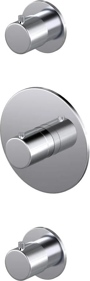 Hotbath Buddy inbouwthermostaat 2 stopkranen Chroom CB007EXTCR