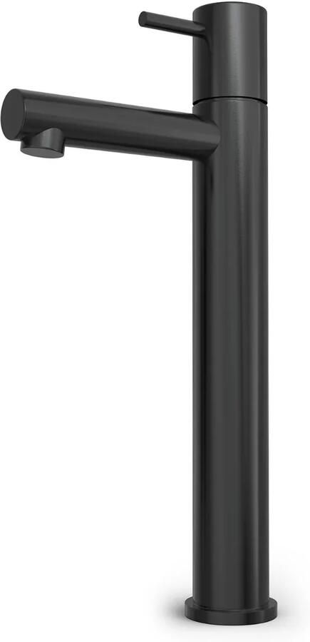 Hotbath Buddy Fonteinkraan uitloop 11cm opbouw hoog model Geborsteld zwart PVD EH001MBP