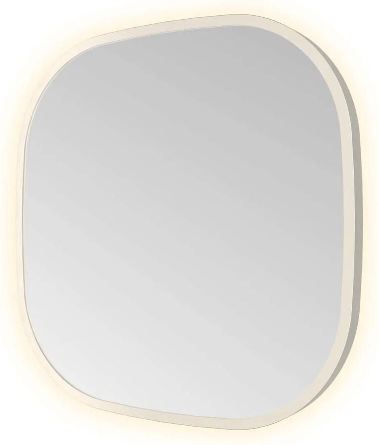 Hotbath Spiegel &MORE 40x40 cm LED-Verlichting Deens Ovaal RVS
